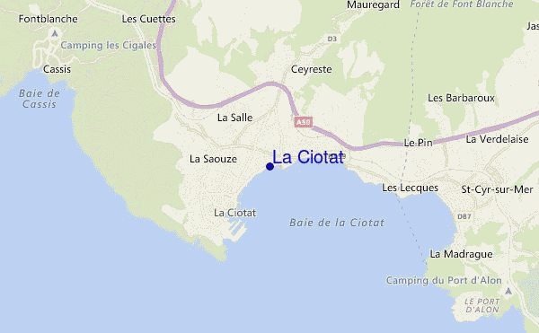 mappa di localizzazione di La Ciotat