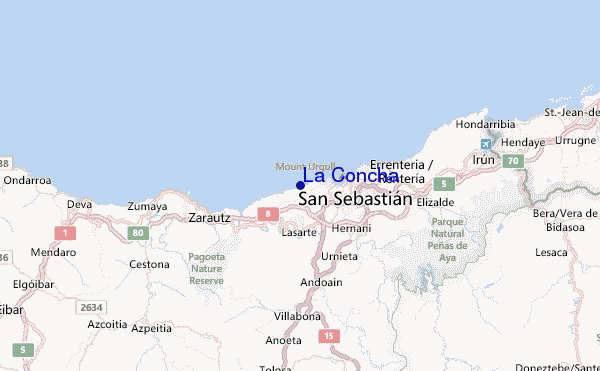 La Concha Location Map