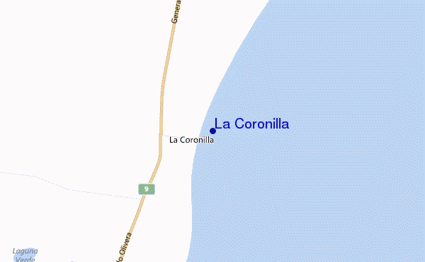 mappa di localizzazione di La Coronilla
