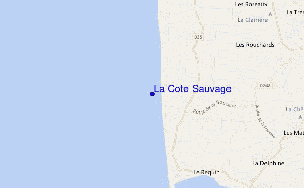 mappa di localizzazione di La Cote Sauvage