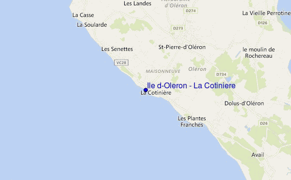 mappa di localizzazione di Ile d'Oleron - La Cotiniere