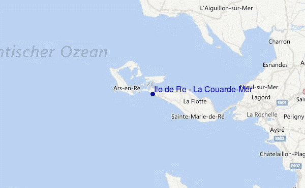 Ile de Re - La Couarde/Mer Location Map