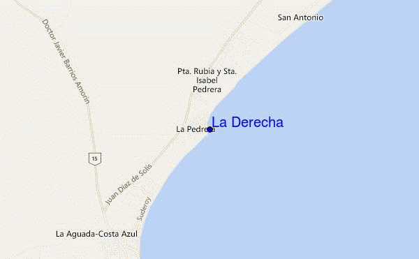 mappa di localizzazione di La Derecha