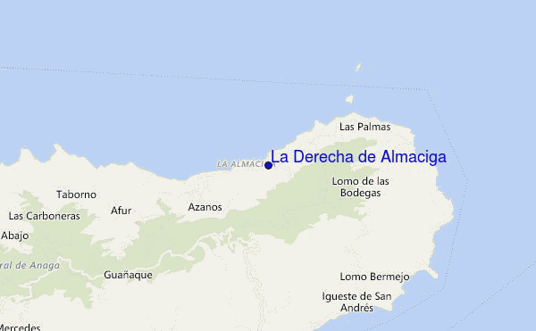 mappa di localizzazione di La Derecha de Almaciga