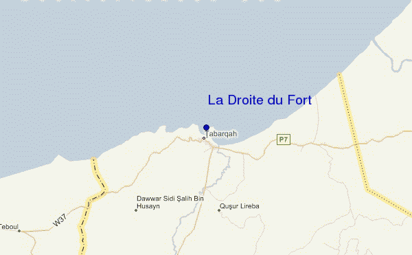 mappa di localizzazione di La Droite du Fort