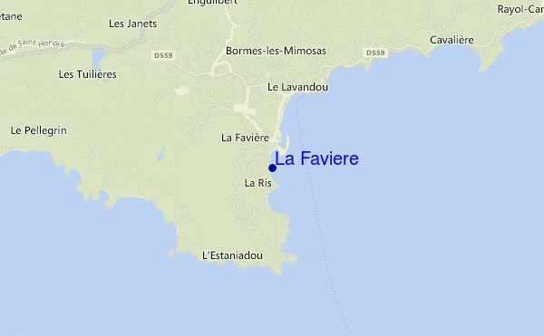 mappa di localizzazione di La Faviere