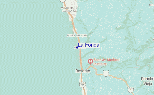 mappa di localizzazione di La Fonda