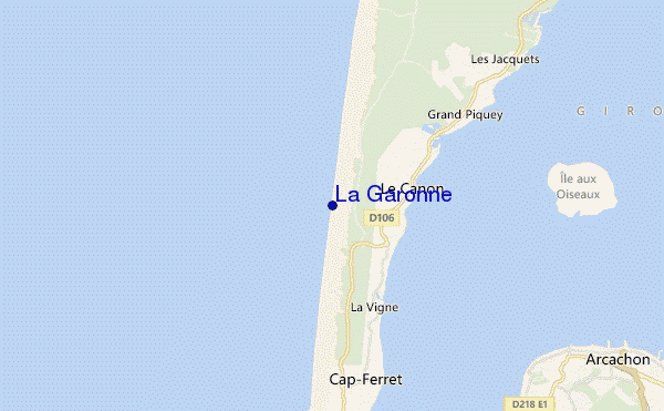 mappa di localizzazione di La Garonne