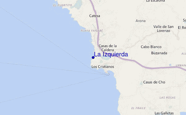 mappa di localizzazione di La Izquierda