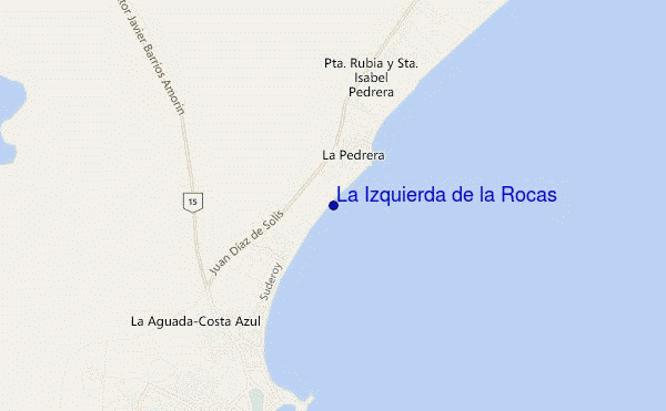 mappa di localizzazione di La Izquierda de la Rocas