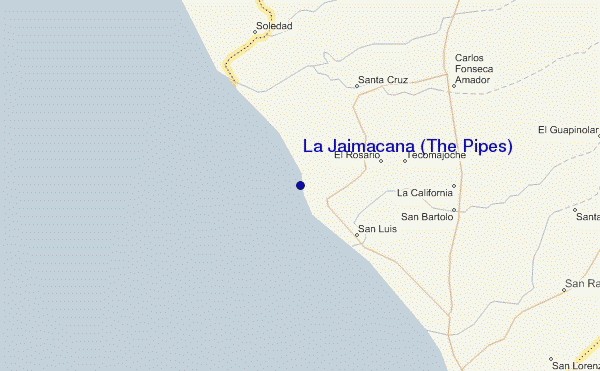 mappa di localizzazione di La Jaimacana (The Pipes)