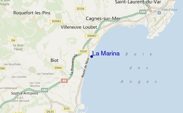 mappa di localizzazione di La Marina