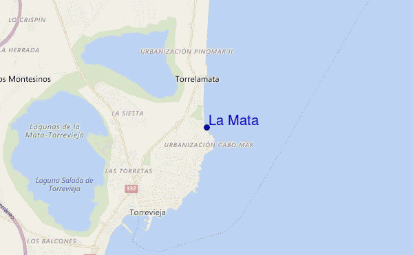 mappa di localizzazione di La Mata