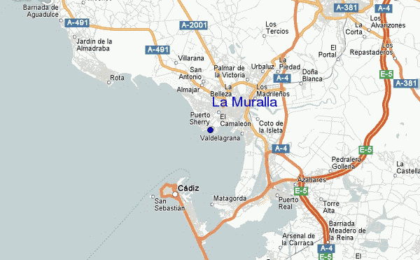 mappa di localizzazione di La Muralla