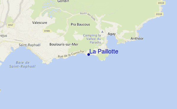 mappa di localizzazione di La Paillotte