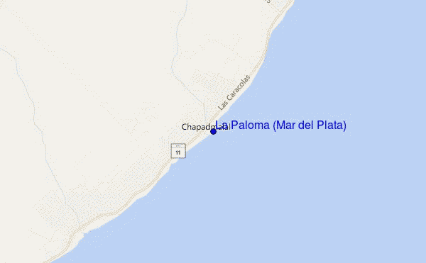 mappa di localizzazione di La Paloma (Mar del Plata)
