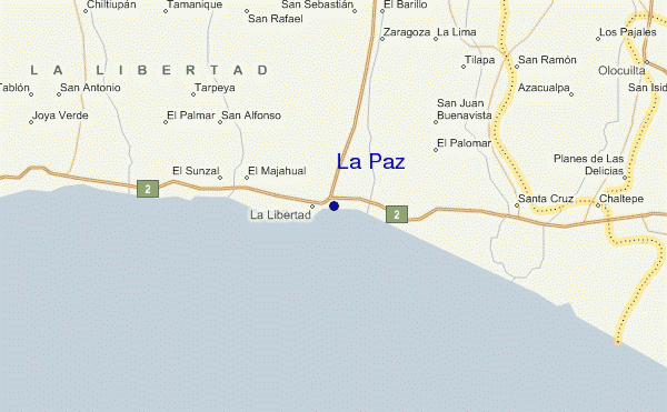 mappa di localizzazione di La Paz