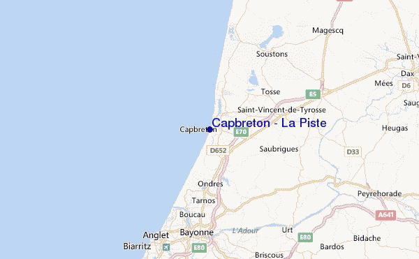Capbreton - La Piste Location Map
