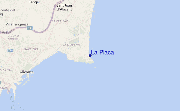 mappa di localizzazione di La Placa