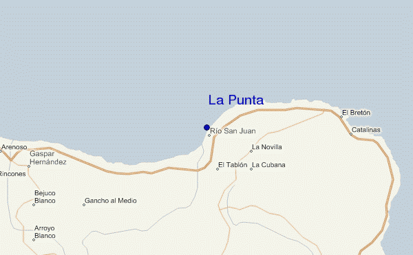 mappa di localizzazione di La Punta