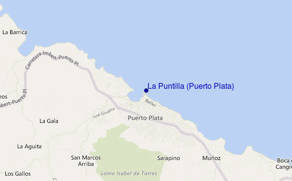 mappa di localizzazione di La Puntilla (Puerto Plata)