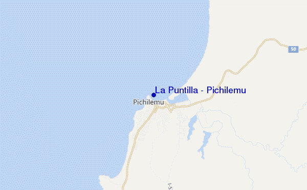 mappa di localizzazione di La Puntilla - Pichilemu