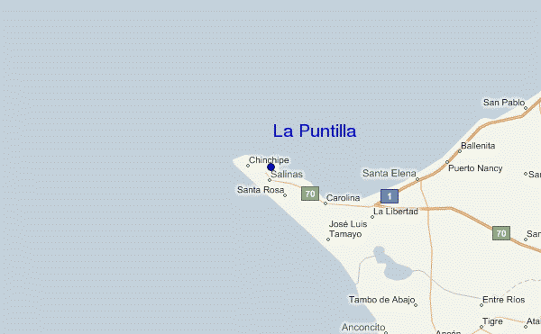 mappa di localizzazione di La Puntilla