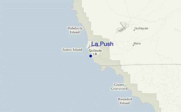 mappa di localizzazione di La Push