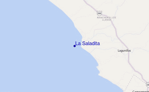 mappa di localizzazione di La Saladita