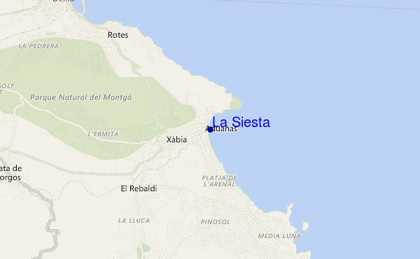 mappa di localizzazione di La Siesta