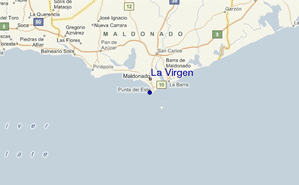 La Virgen Location Map