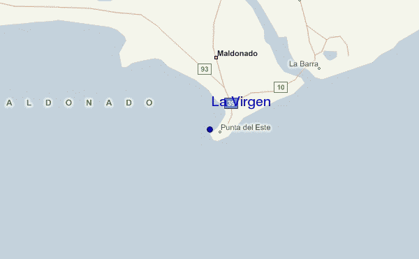 mappa di localizzazione di La Virgen
