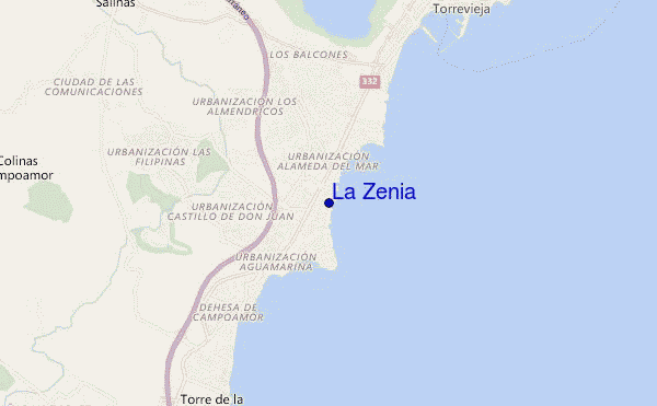 mappa di localizzazione di La Zenia