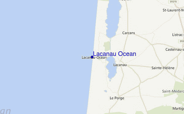 Lacanau Ocean Location Map
