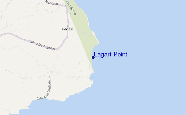 mappa di localizzazione di Lagart Point