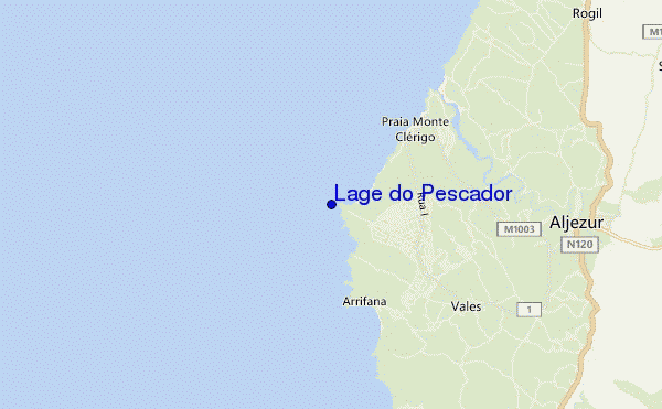 mappa di localizzazione di Lage do Pescador