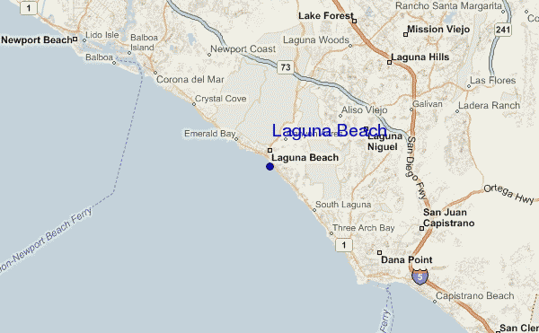 mappa di localizzazione di Laguna Beach
