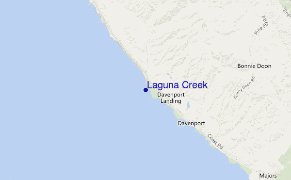 mappa di localizzazione di Laguna Creek