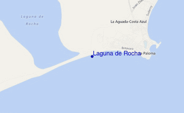mappa di localizzazione di Laguna de Rocha