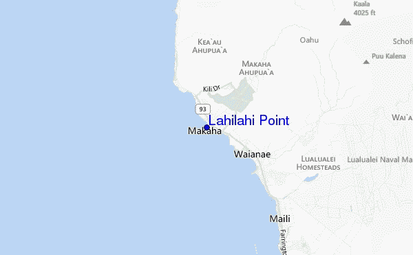 mappa di localizzazione di Lahilahi Point
