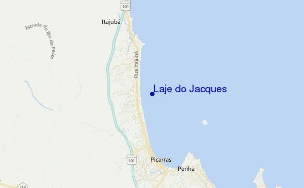 mappa di localizzazione di Laje do Jacques