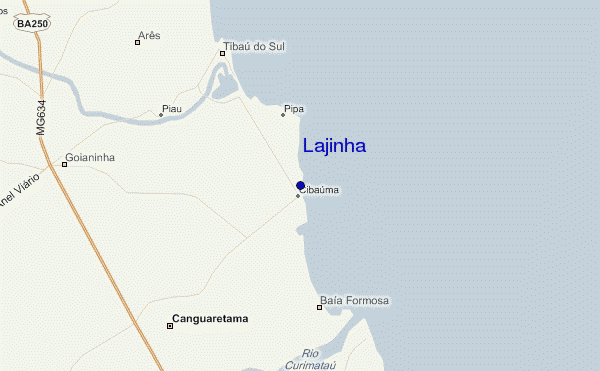 mappa di localizzazione di Lajinha