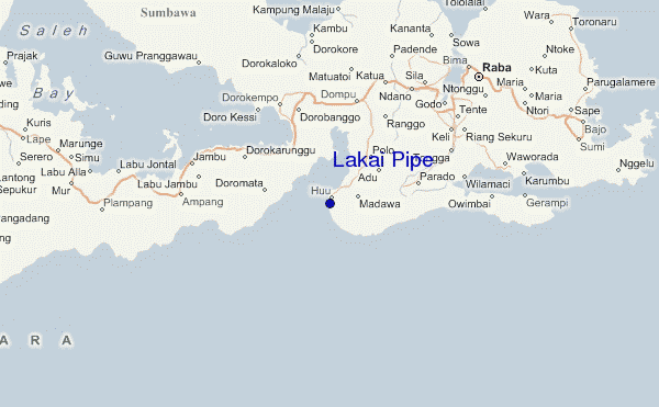 Lakai Pipe Location Map