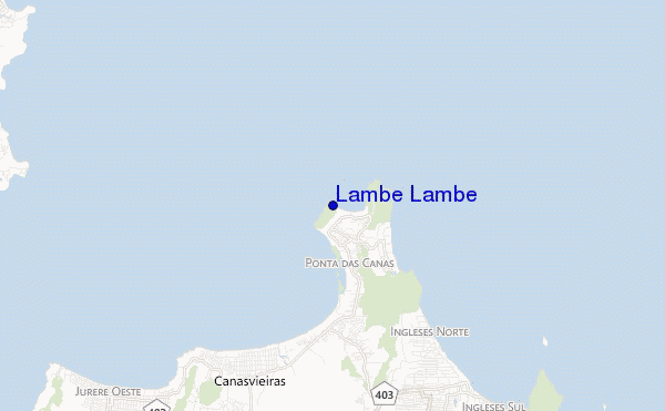 mappa di localizzazione di Lambe Lambe