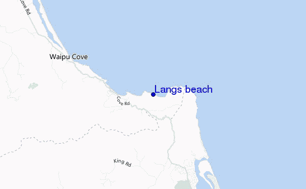 mappa di localizzazione di Langs beach