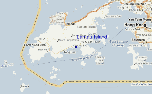 mappa di localizzazione di Lantau Island
