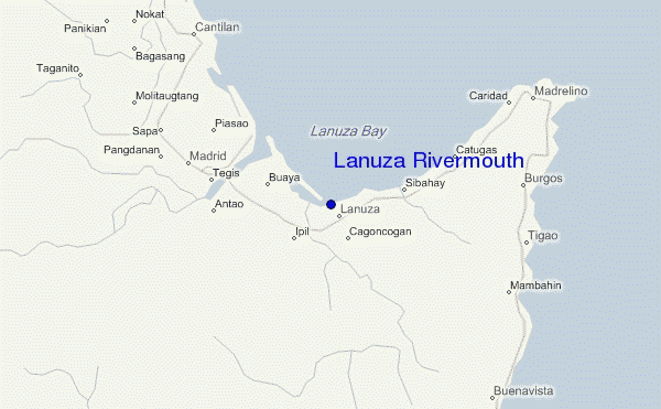 mappa di localizzazione di Lanuza Rivermouth