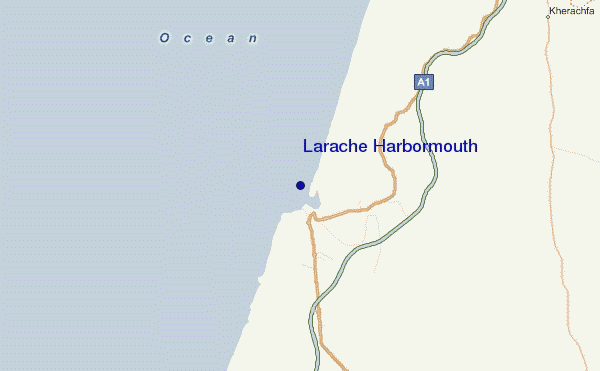 mappa di localizzazione di Larache Harbormouth