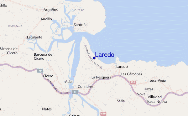 mappa di localizzazione di Laredo