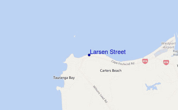 mappa di localizzazione di Larsen Street